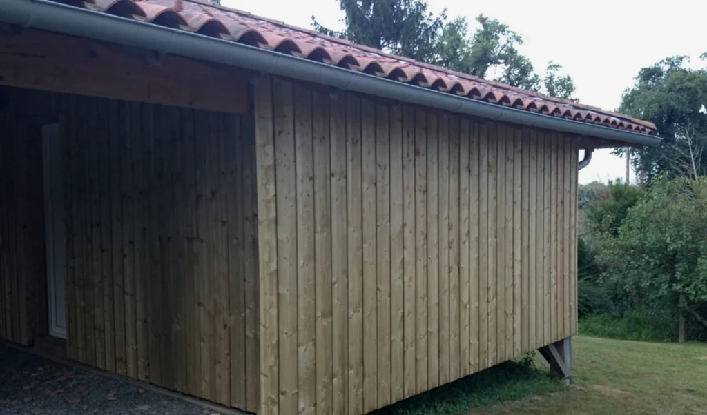cazaillon-bardage-bois Bardage bois ventilé adapté au climat humide des Landes sur une maison ossature bois